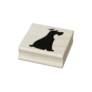 Schnauzer Prince Rubber Stamp
