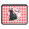Schnauzer; Red and White Gingham
