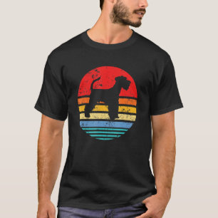 Schnauzer Retro Sunset Distressed Mom Dad Dog Love T-Shirt