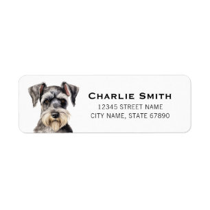 Schnauzer Return Address Labels