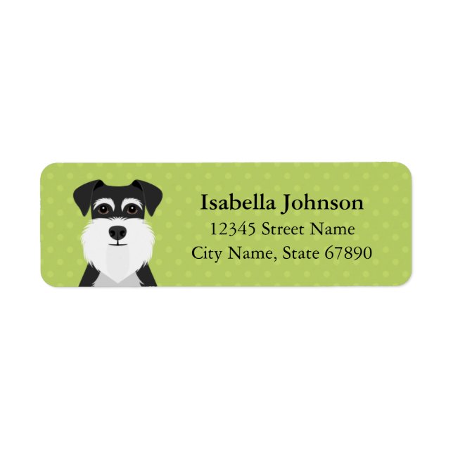 Schnauzer Return Address Labels (Front)