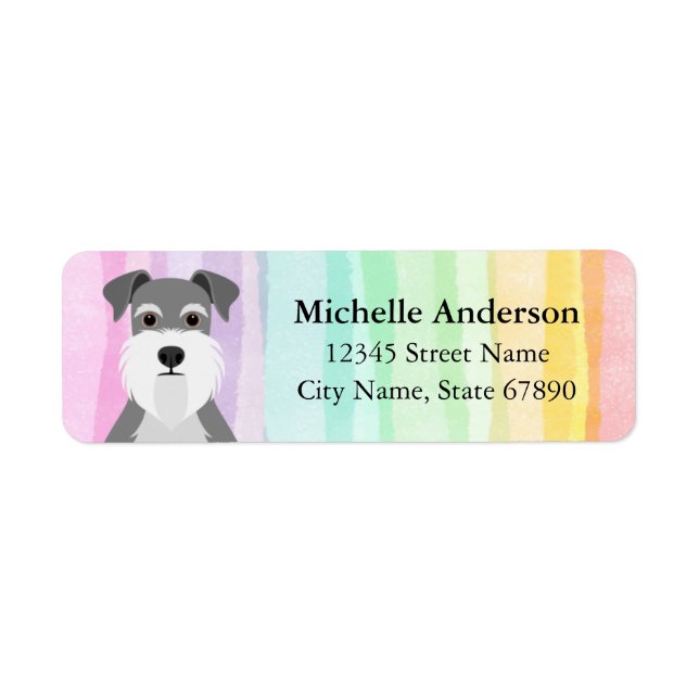 Schnauzer Return Address Labels (Front)