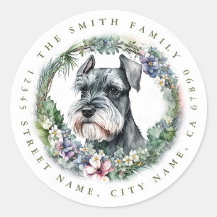 Schnauzer Round Stickers