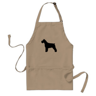 Schnauzer Silhouette Standard Apron