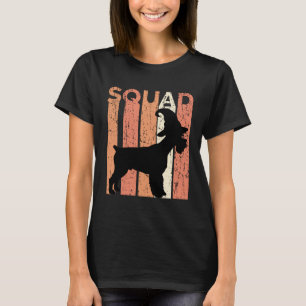 Schnauzer Squad Halloween Dog Retro Distressed Co T-Shirt