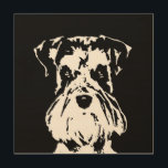 Schnauzer Stencil Wood 12"x12" Wall Art<br><div class="desc">Decorate your own home with this schnauzer wood wall art or give it as a housewarming gift to a special schnauzer lover in your life. This bold and beautiful stencil pop art design truly captures the unique features of the schnauzer dog breed.</div>