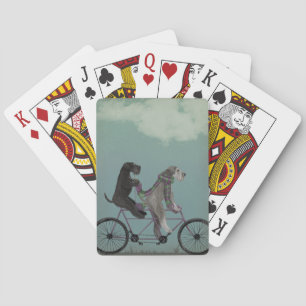 Schnauzer Tandem Playing Cards