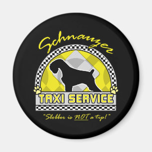 Schnauzer Taxi Service Magnet
