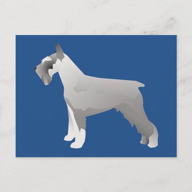 Schnauzer Templates ready to Customize Postcard (Front)