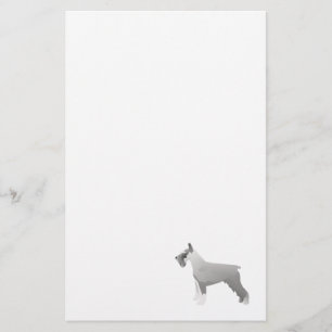 Schnauzer Templates ready to Customize Stationery