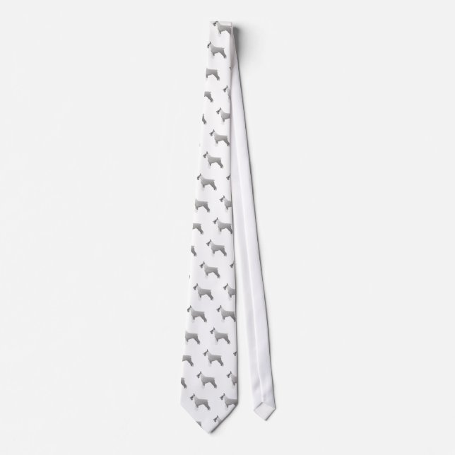 Schnauzer Templates ready to Customize Tie (Front)