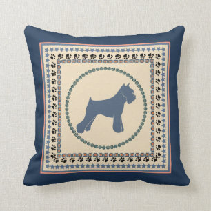 Schnauzer Throw Pillow