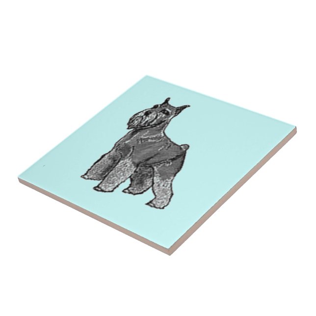 Schnauzer Tile (Side)