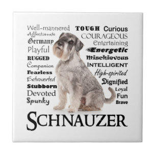 Schnauzer Traits Tile