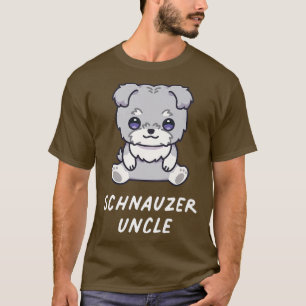 Schnauzer Uncle Kawaii Anime Dog Lover Owner Famil T-Shirt