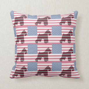 Schnauzer USA Pillow