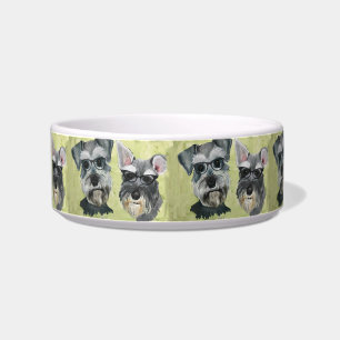 Schnauzer Water and Food Bowl