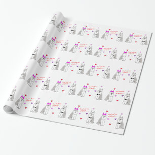 Schnauzer You Had Me At Woof Wrapping Paper
