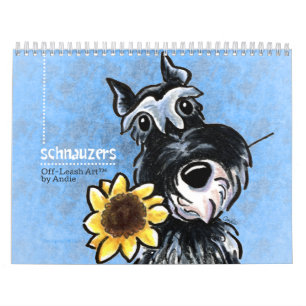 Schnauzers Off-Leash Art™ Vol 1 Calendar