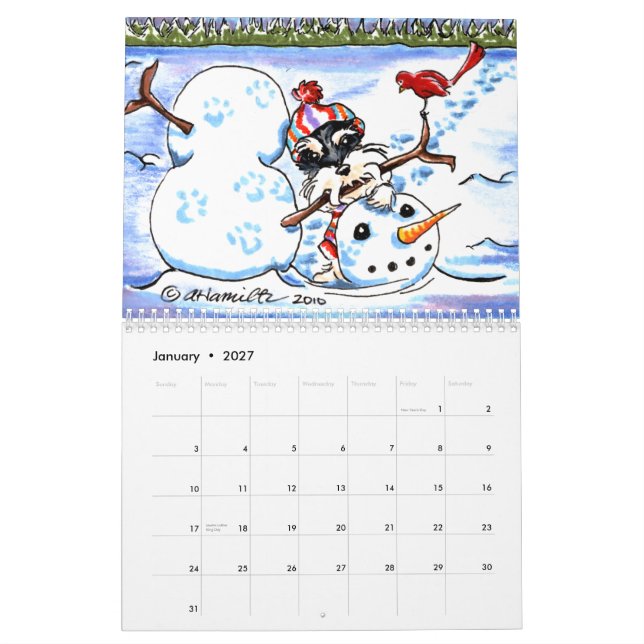 Schnauzers Off-Leash Art™ Vol 1 Calendar (Jan 2027)