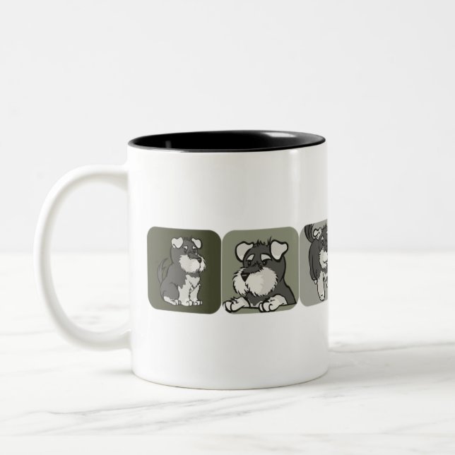Schnauzers Two-Tone Coffee Mug (Left)