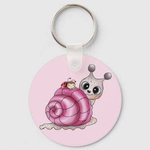 schneckenhaus pink keychain