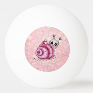 Schneckenhaus pink  ping pong ball