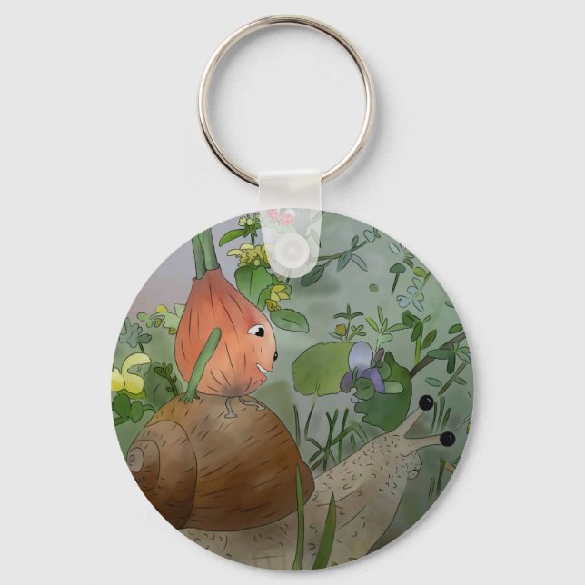 Schneckenreiten Keychain (Front)
