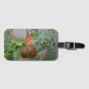 Schneckenreiten luggage tag