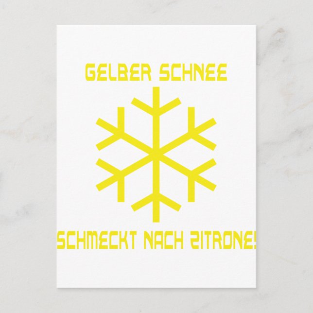 schnee icon postcard (Front)
