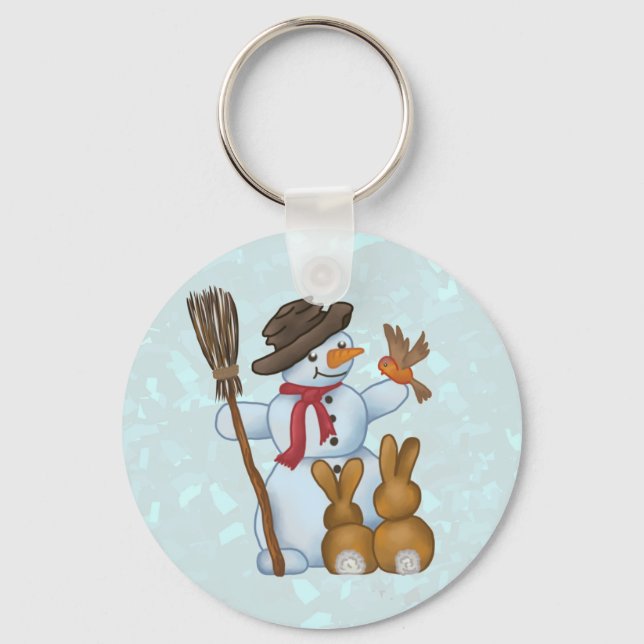 Schneemann mit keychain (Front)