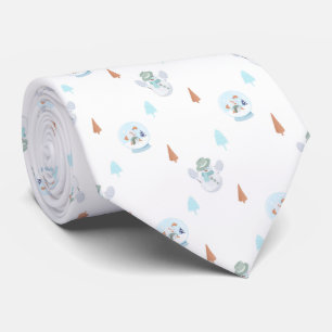 Schneemann Muster Tie