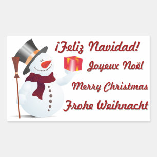 Schneemann / Snowman for Christmas / X-mas Sticker
