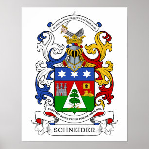 Schneider Coat of Arms Custom v2 Poster