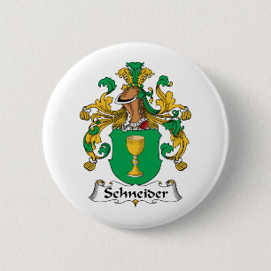 Schneider Family Crest 2 Inch Round Button