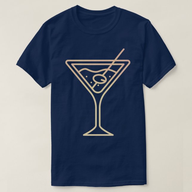 Schnes Cocktail Glas als Party Geschenk alcohol 2 T-Shirt (Design Front)