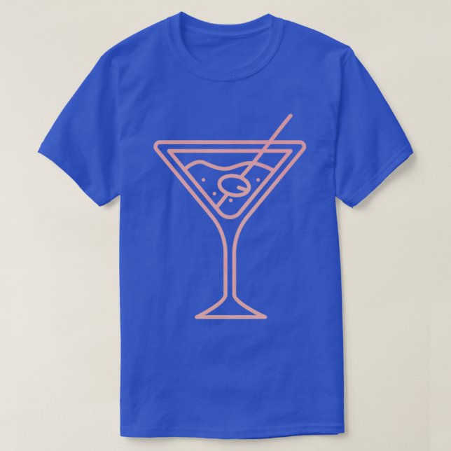 Schnes Cocktail Glas als Party Geschenk drink T-Shirt (Design Front)