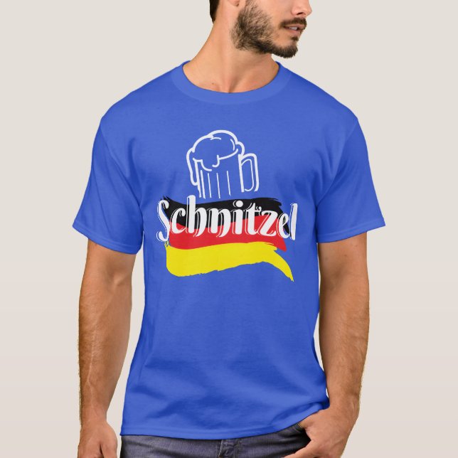 Schnitzel Germany Food family T-Shirt (Front)