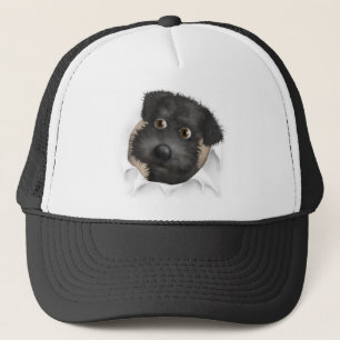 Schnoodle (Black) Busting Out Trucker Hat
