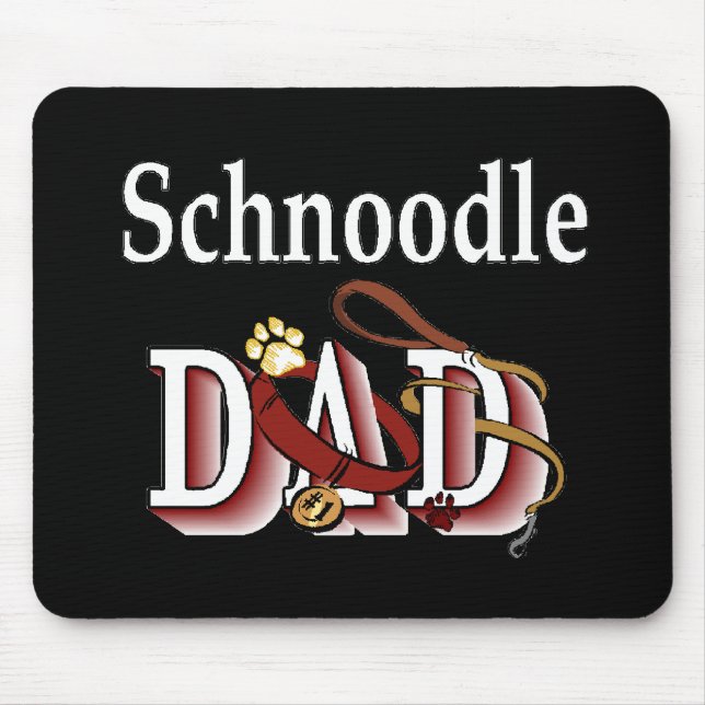 Schnoodle Dad Gifts Mouse Pad (Front)