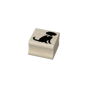 Schnoodle Dog Puppy Rubber Stamp