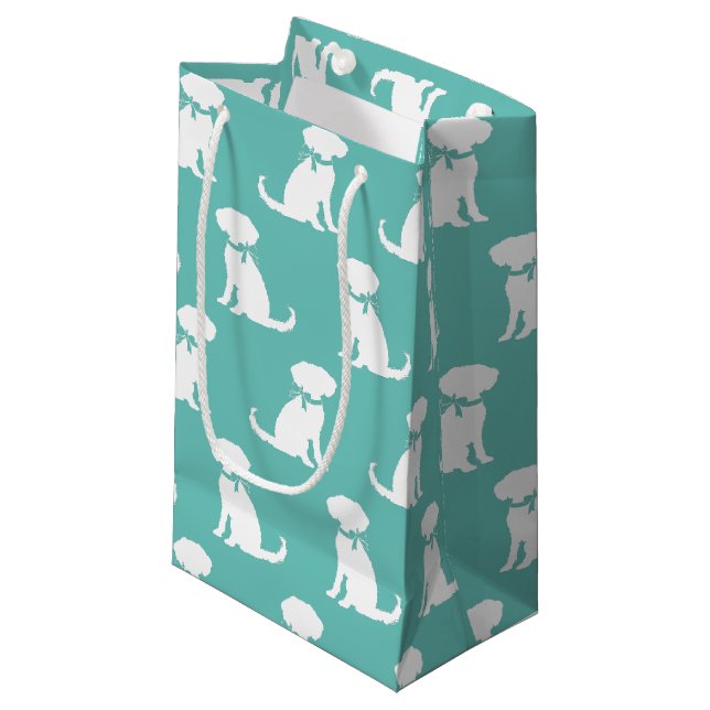 Schnoodle Dog Puppy Small Gift Bag (Front Angled)