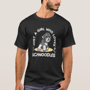 Schnoodle Dog Stuffed Animal T-Shirt