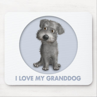 Schnoodle (Grey) Granddog Mouse Pad