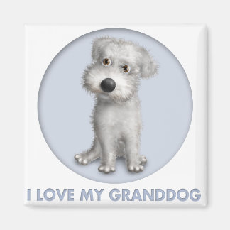 Schnoodle (White) Granddog Magnet