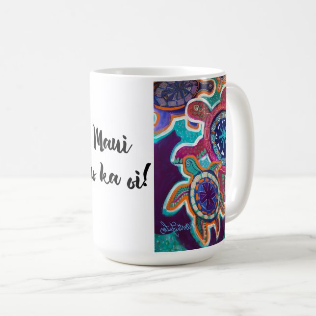 Schola no ka oi! mug Maori turtle (Front Right)