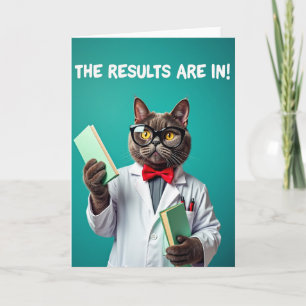 Scholar Cat Fathers Day Card
