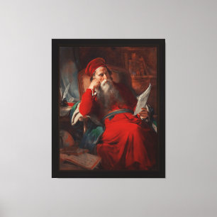 Scholar In His Study by Friedrich von Amerling Canvas Print