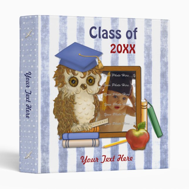 Scholar Owl - Graduation Binder (Front/Spine)