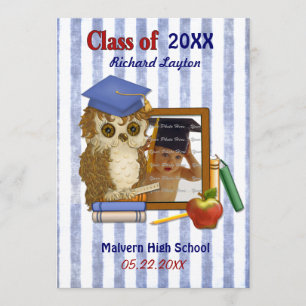 Scholar Owl - Graduation Invitation
